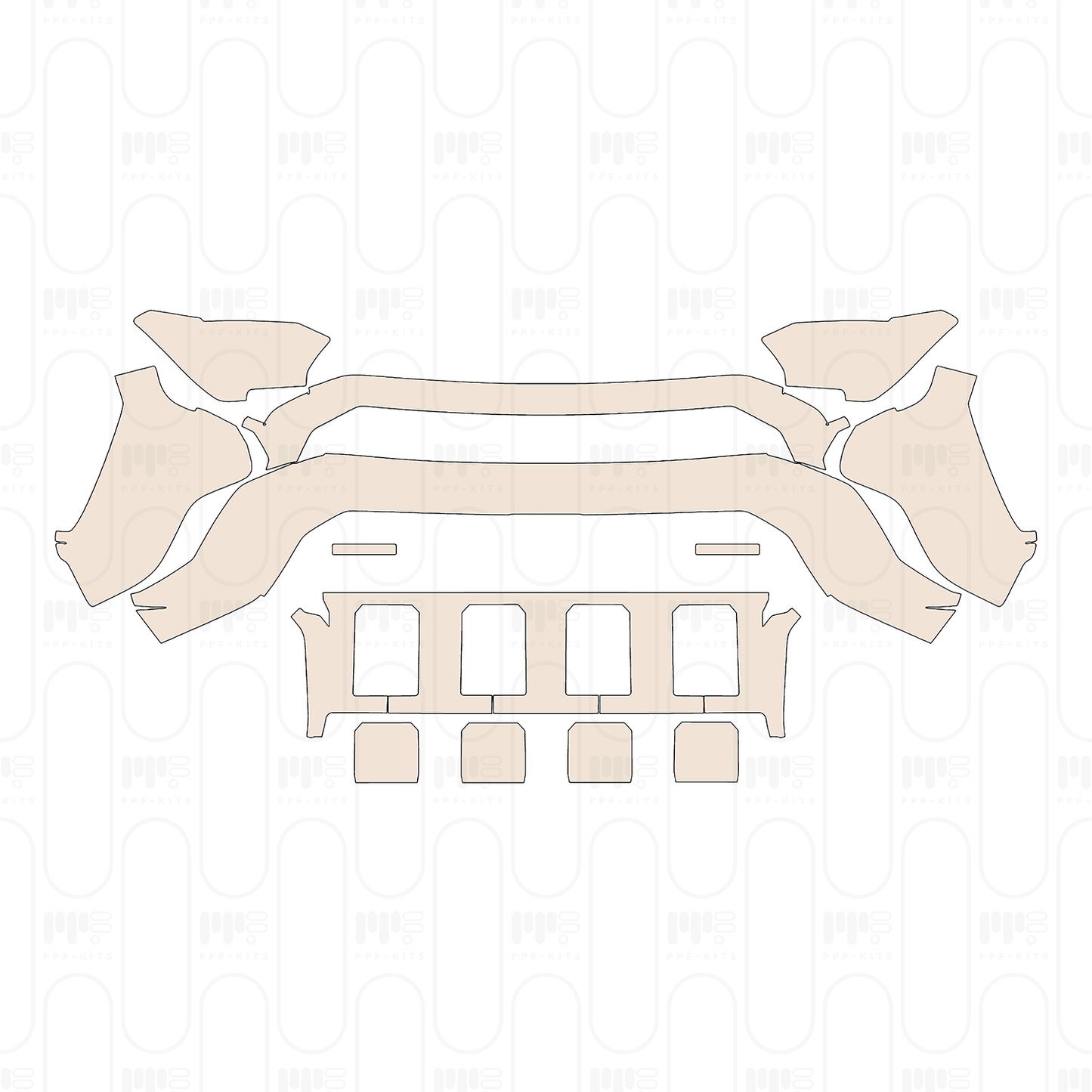 Voorgesneden PPF Toyota 4 Runner SR5 2026