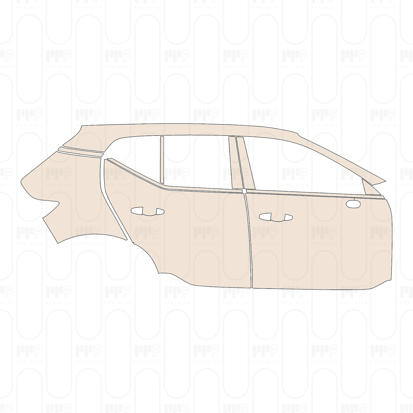 Voorgesneden PPF Volvo EX40 (EU) 2025