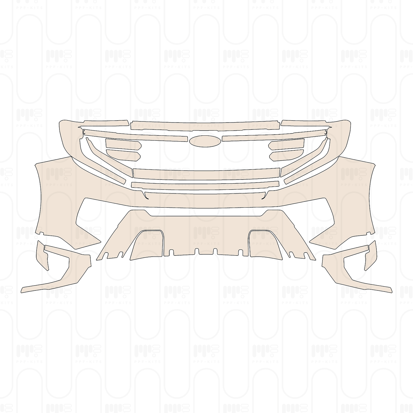 Voorgesneden PPF Ford Expedition Standard Wheelbase King Ranch 2025