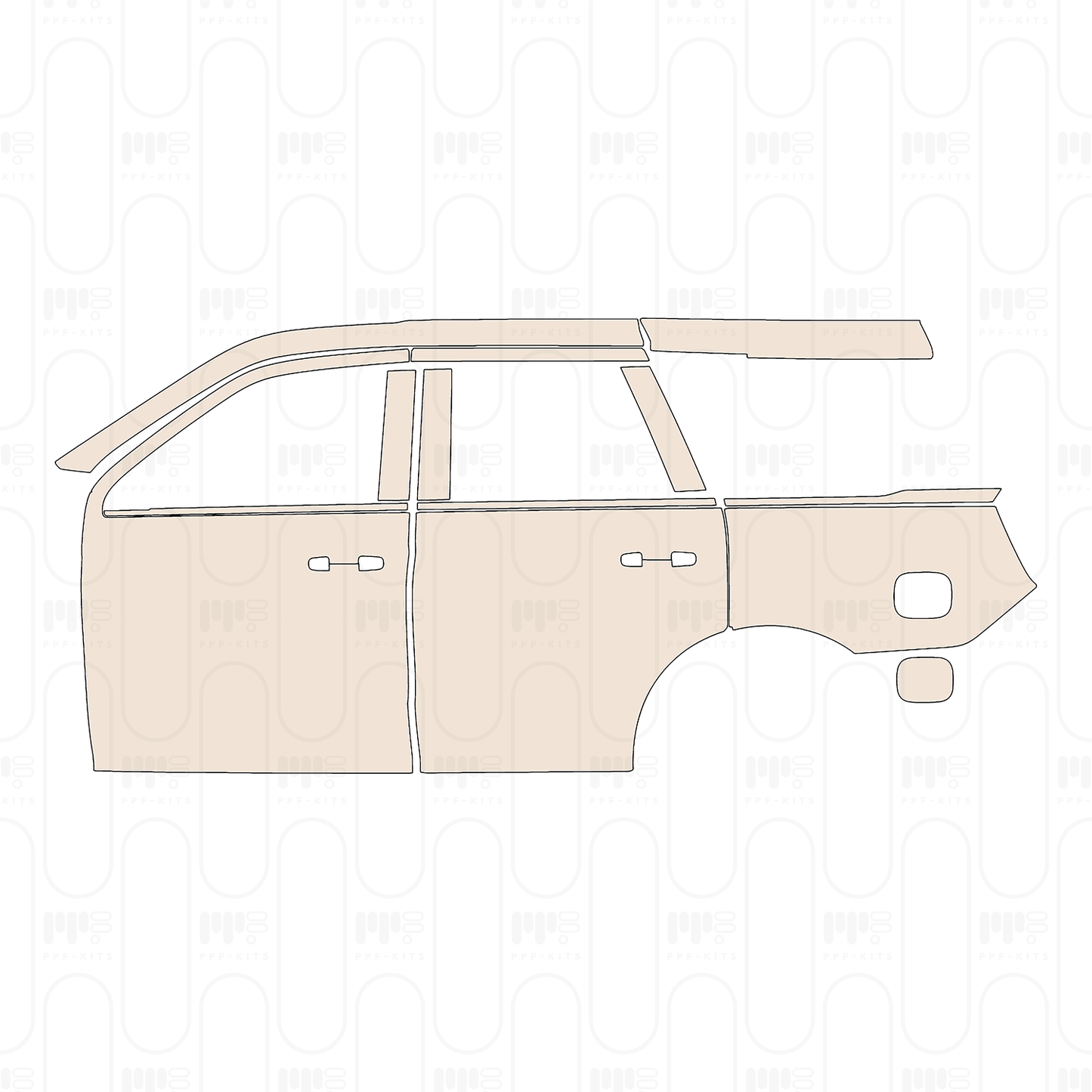 Voorgesneden PPF Ford Expedition Standard Wheelbase King Ranch 2025