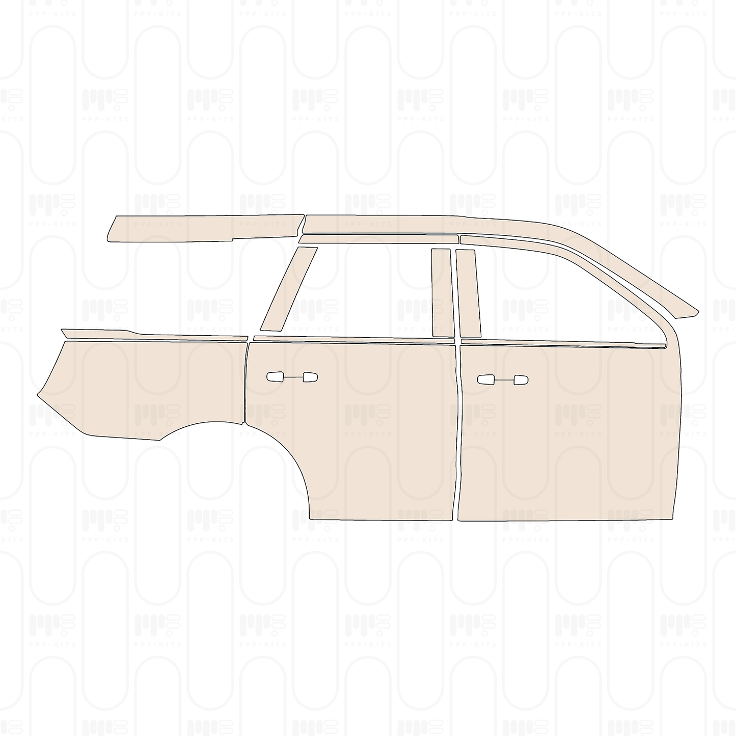 Voorgesneden PPF Ford Expedition Standard Wheelbase King Ranch 2025