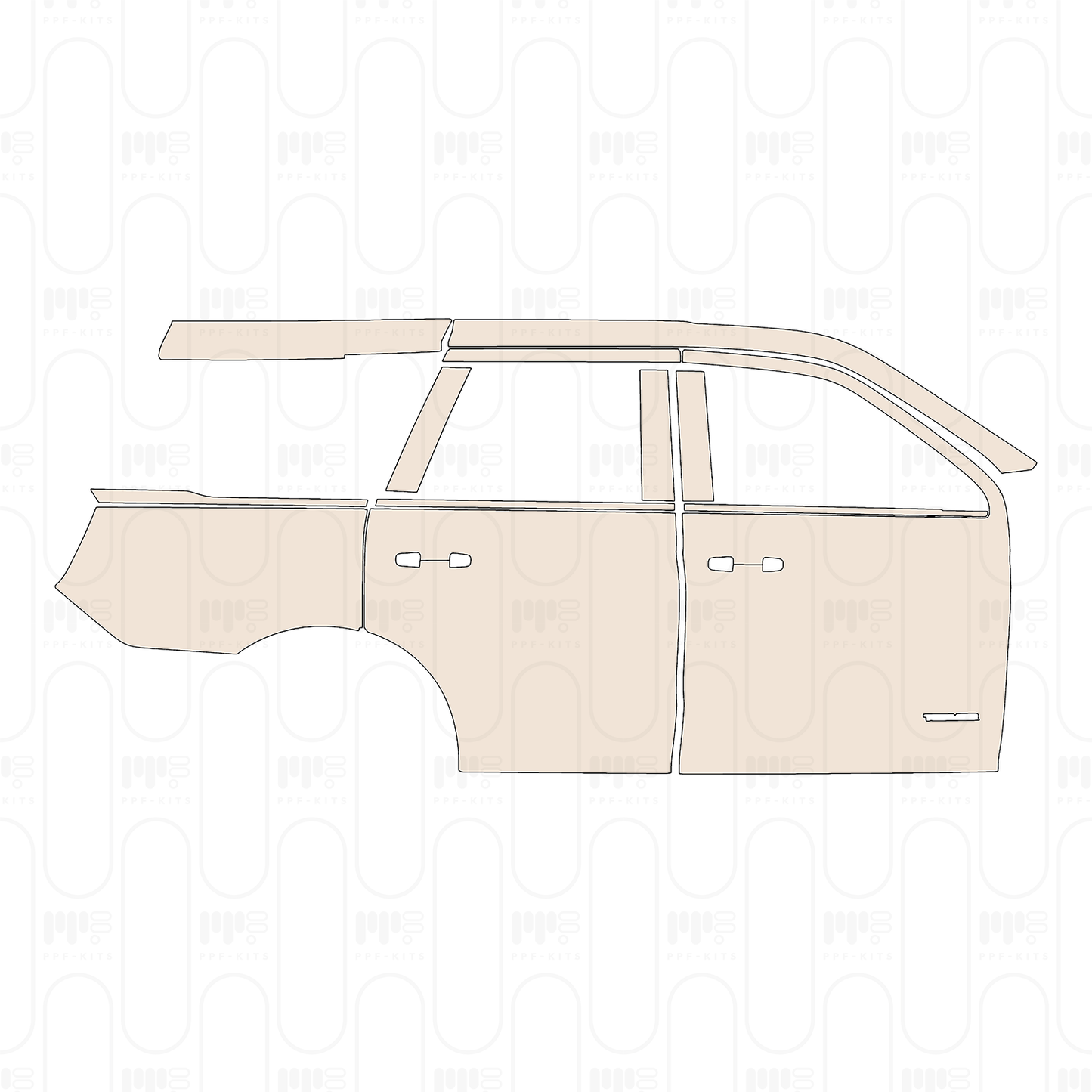 Voorgesneden PPF Ford Expedition Standard Wheelbase Tremor 2025