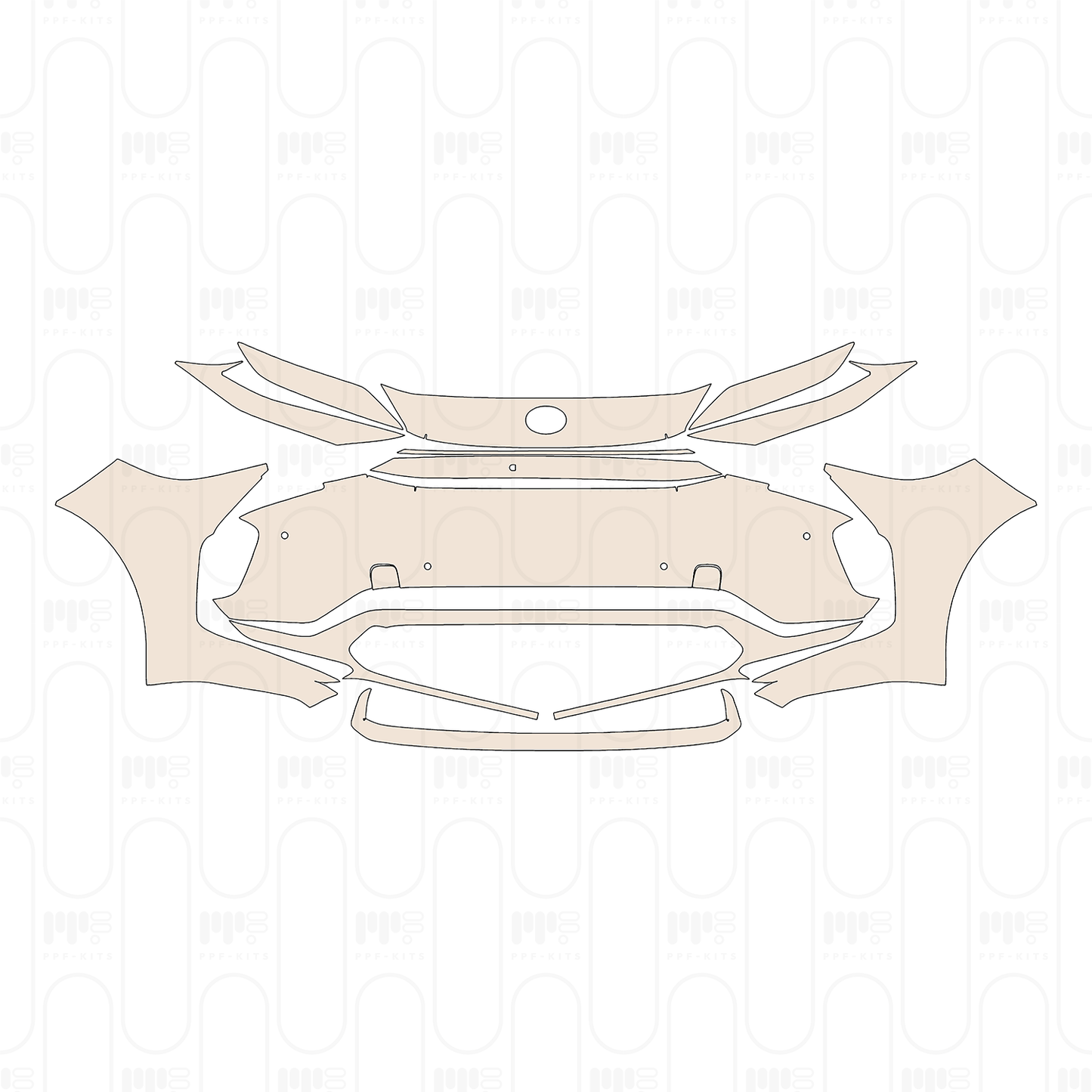 Voorgesneden PPF Toyota bZ4X (CN) 2025
