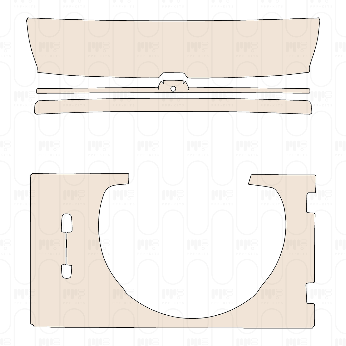 Voorgesneden PPF Tank 700 Hi4-T Base 2025