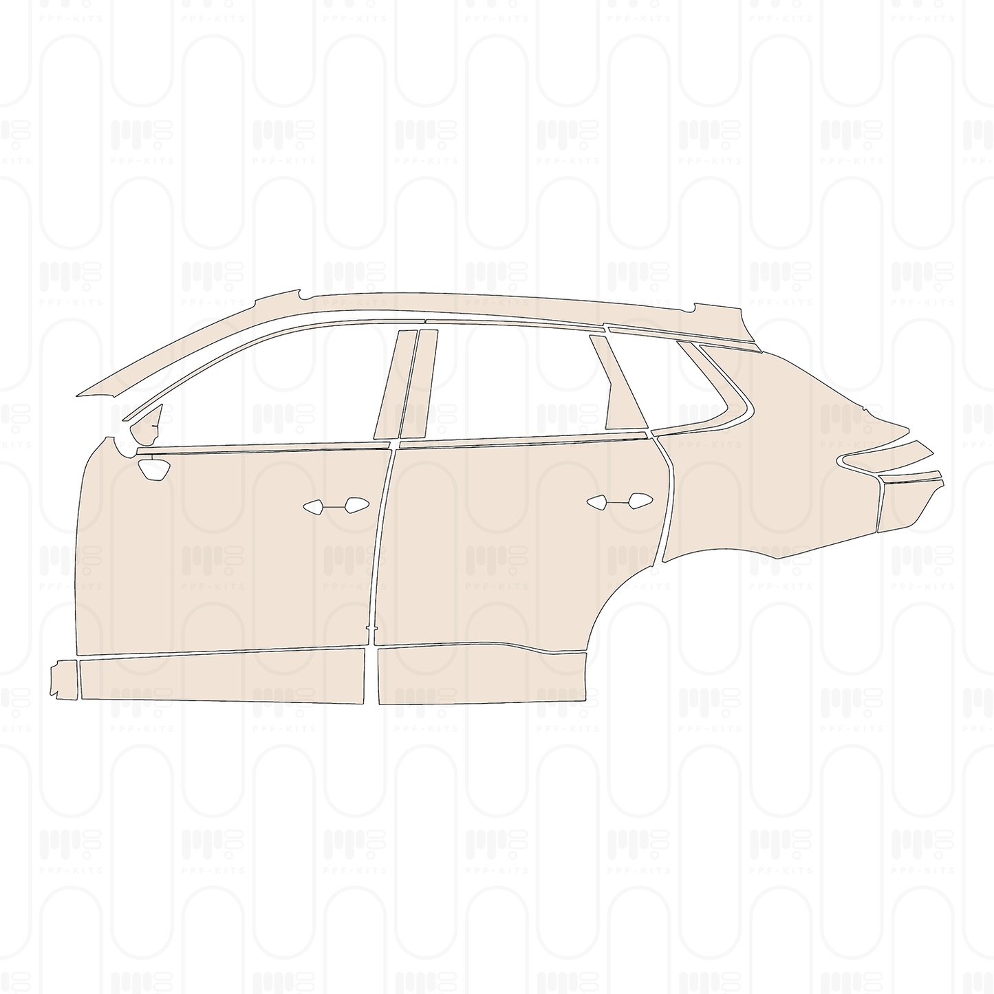 Voorgesneden PPF Audi Q3 SUV S-Line 2026