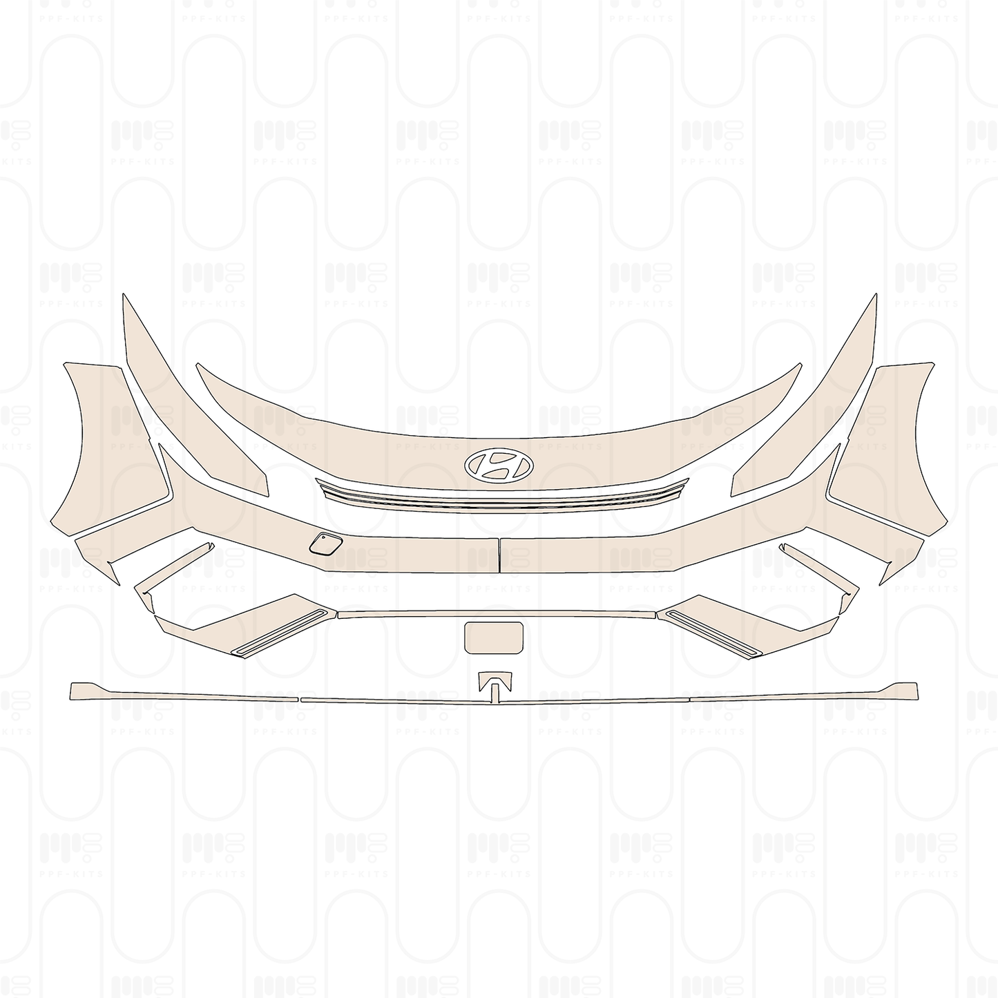 Voorgesneden PPF Hyundai Elantra N 2026