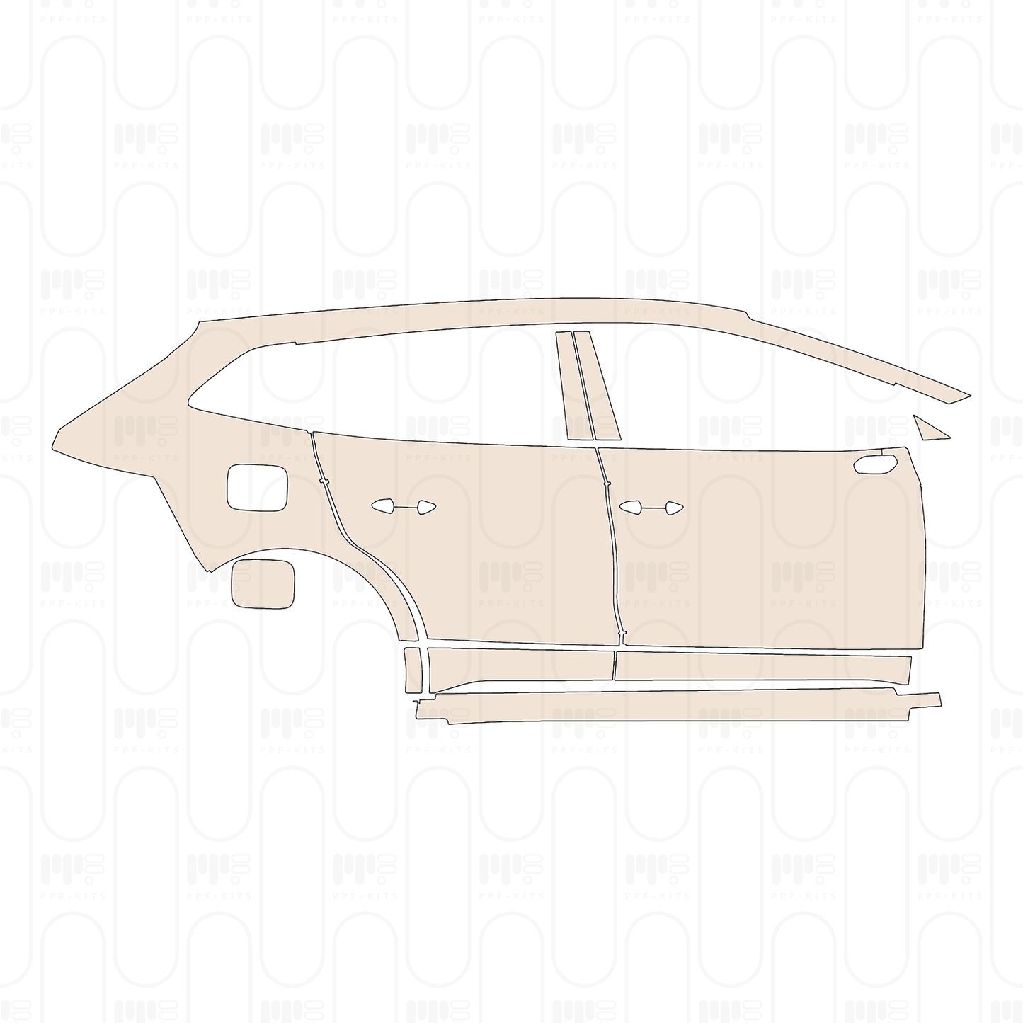 Voorgesneden PPF Skoda Enyaq iV (EU) SUV SportLine 2026