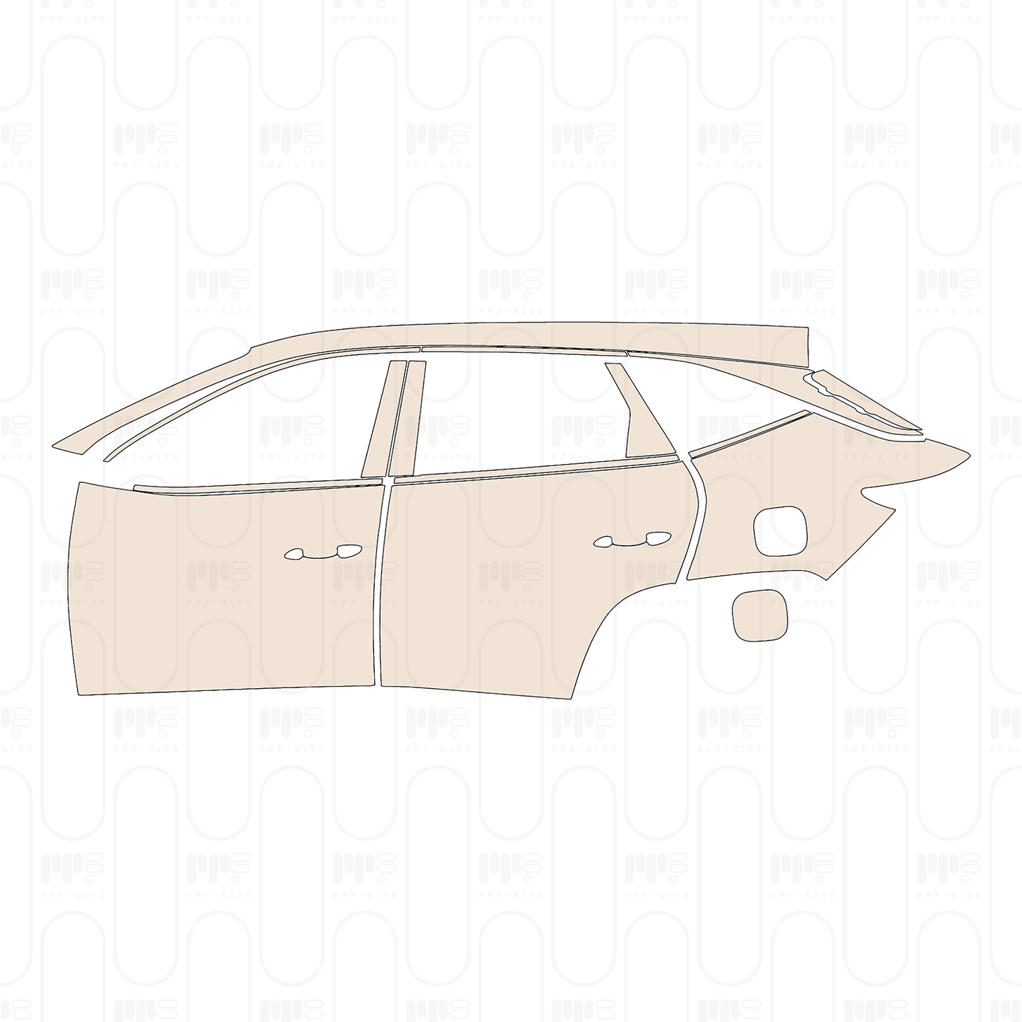 Pre-Cut PPF Hyundai Tucson (EU) Base 2025