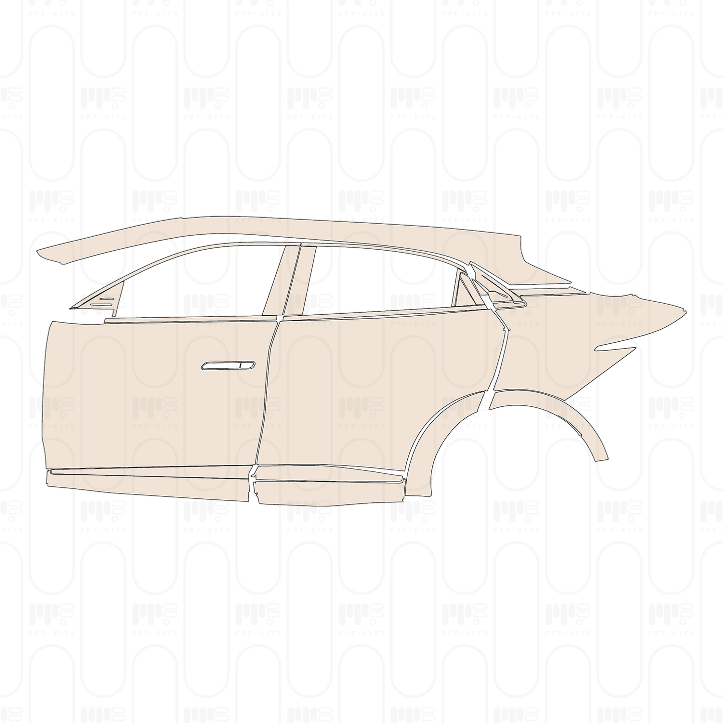 Voorgesneden PPF Alpine A 390 A390 GT 2025