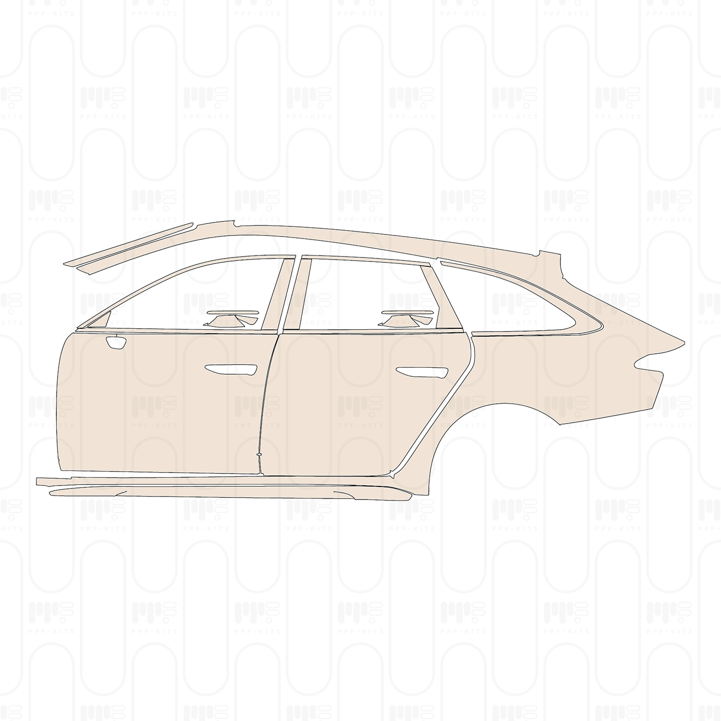 Voorgesneden PPF Audi A6 Avant S-line 2025