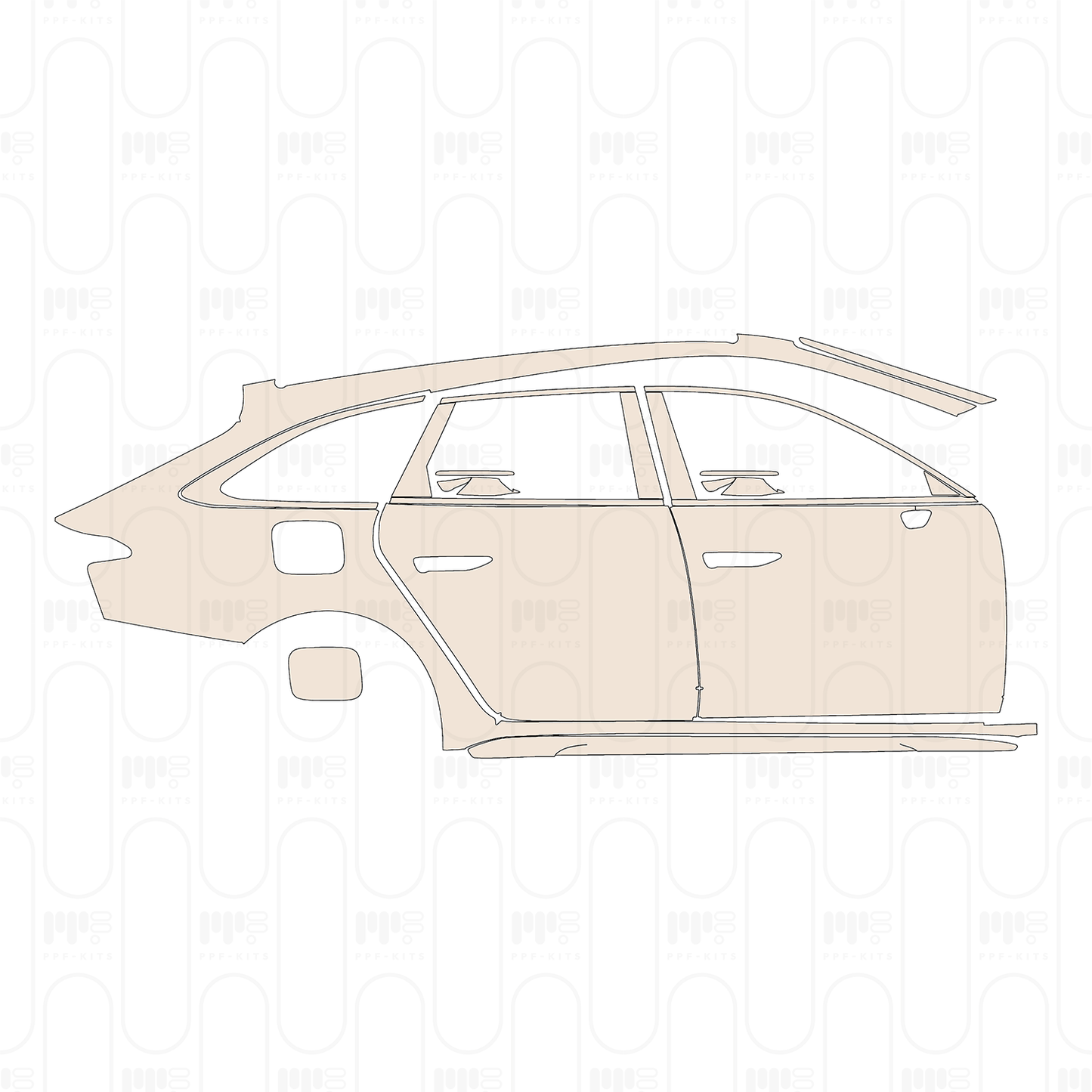 Voorgesneden PPF Audi A6 Avant S-line 2025