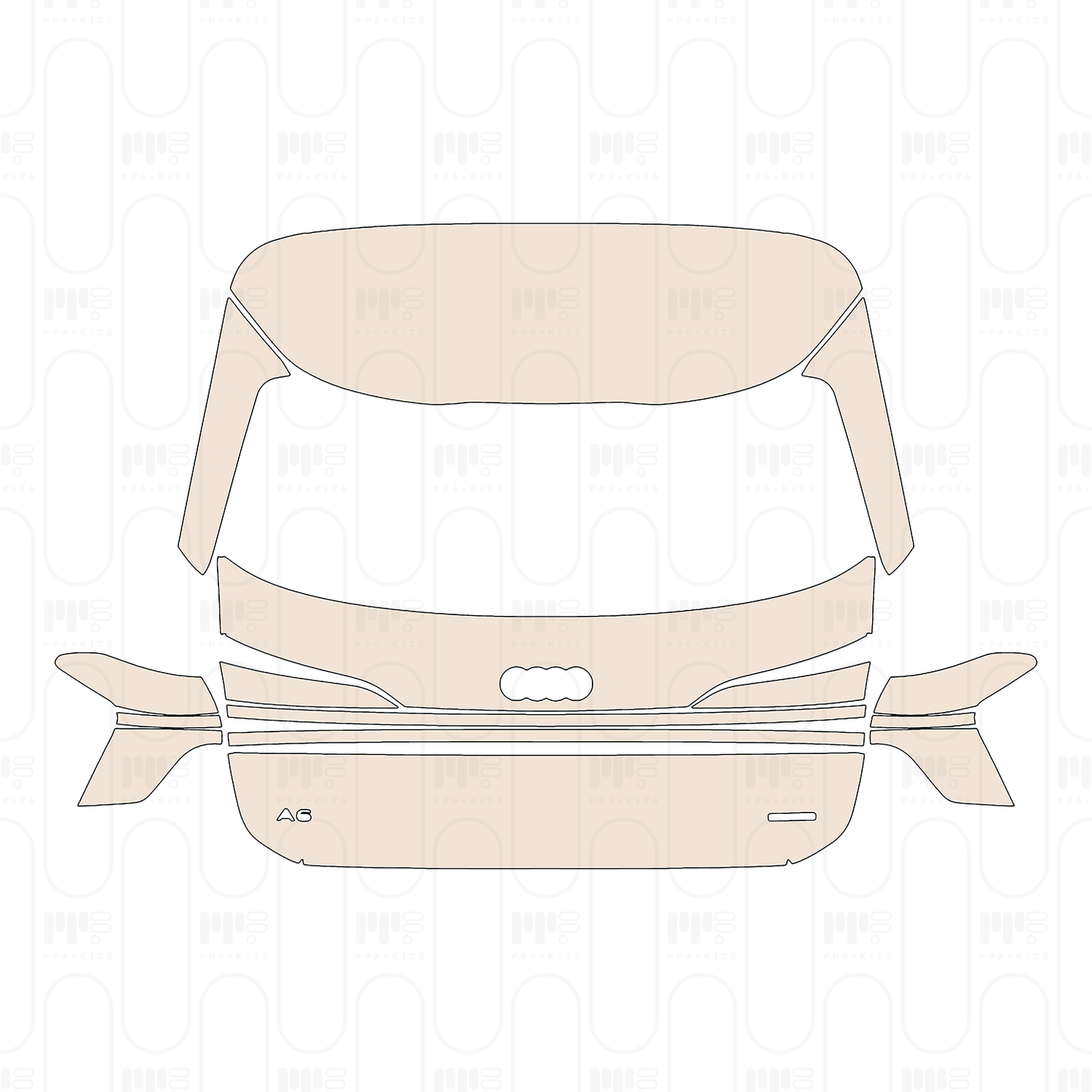 Voorgesneden PPF Audi A6 Avant Base 2025