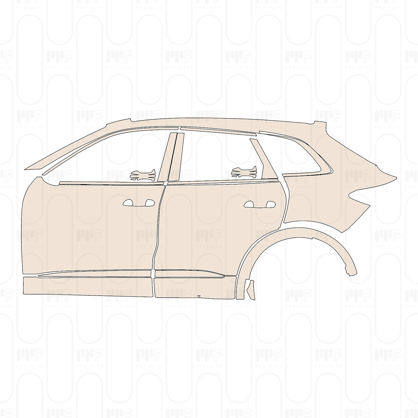 Voorgesneden PPF Audi Q5 SUV SQ5 2025