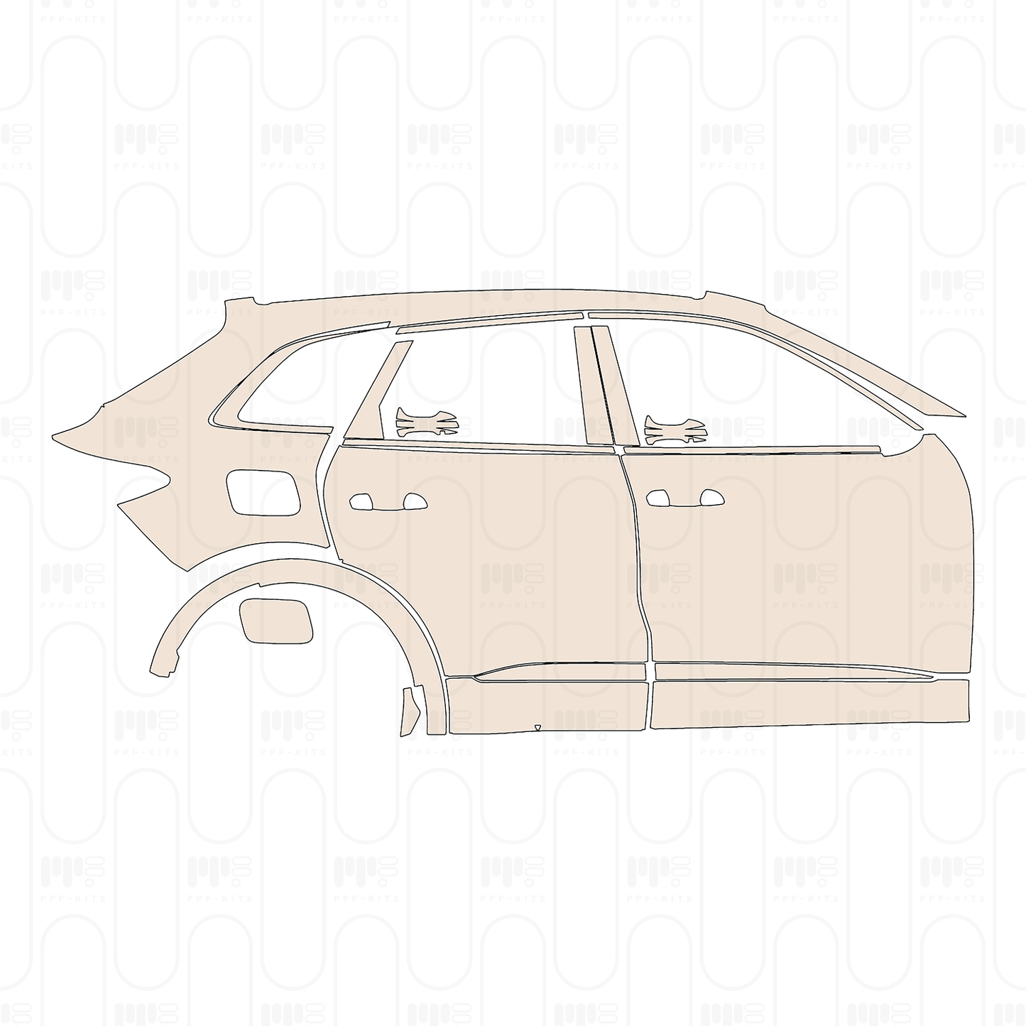 Voorgesneden PPF Audi Q5 SUV SQ5 2025