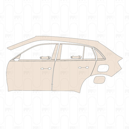 Voorgesneden PPF Fiat 600e 2025