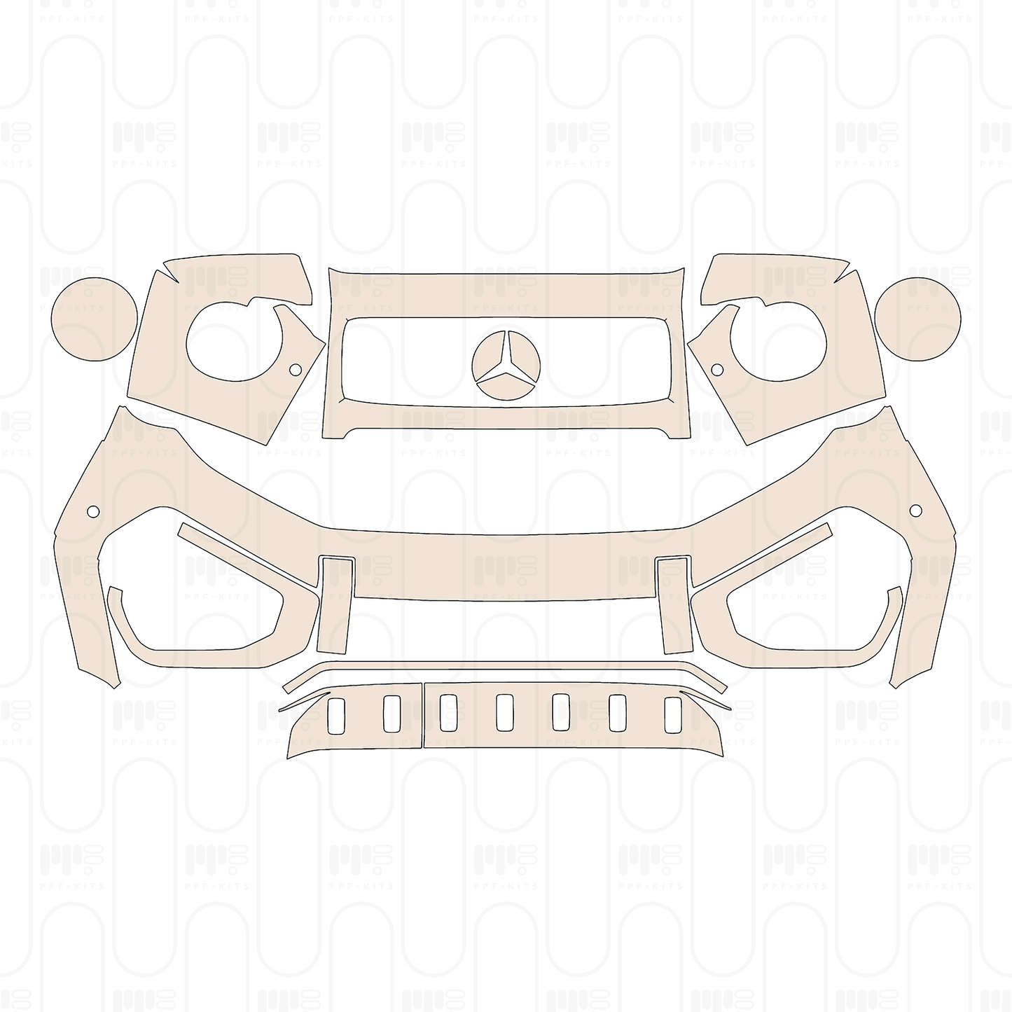 Voorgesneden PPF Mercedes-Benz G Class AMG G63 (2027) 2026
