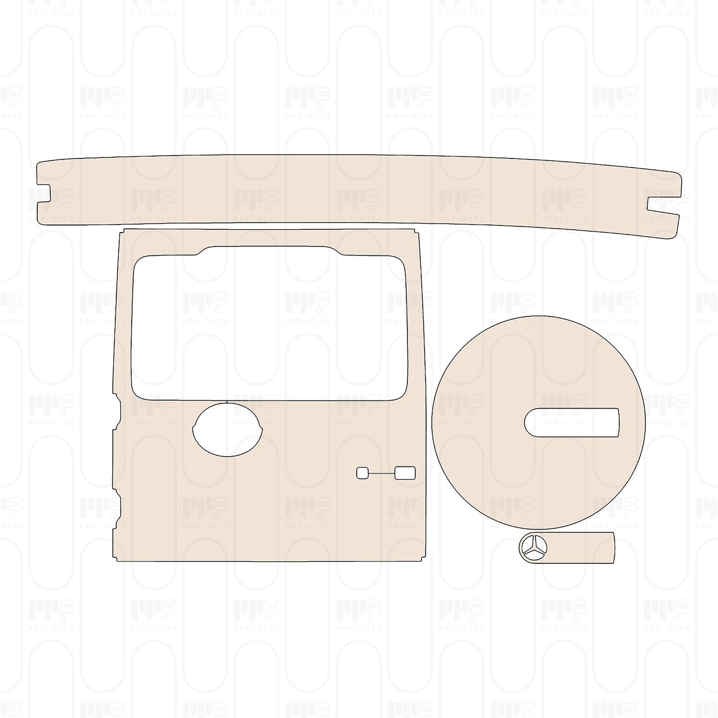 Voorgesneden PPF Mercedes-Benz G Class G450 (2027) Base 2026