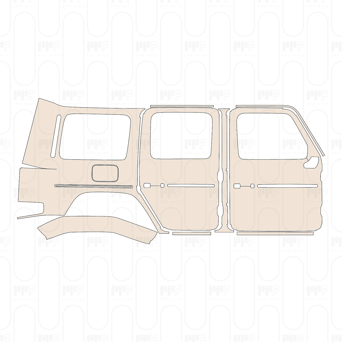 Voorgesneden PPF Mercedes-Benz G Class G450 (2027) Base 2026
