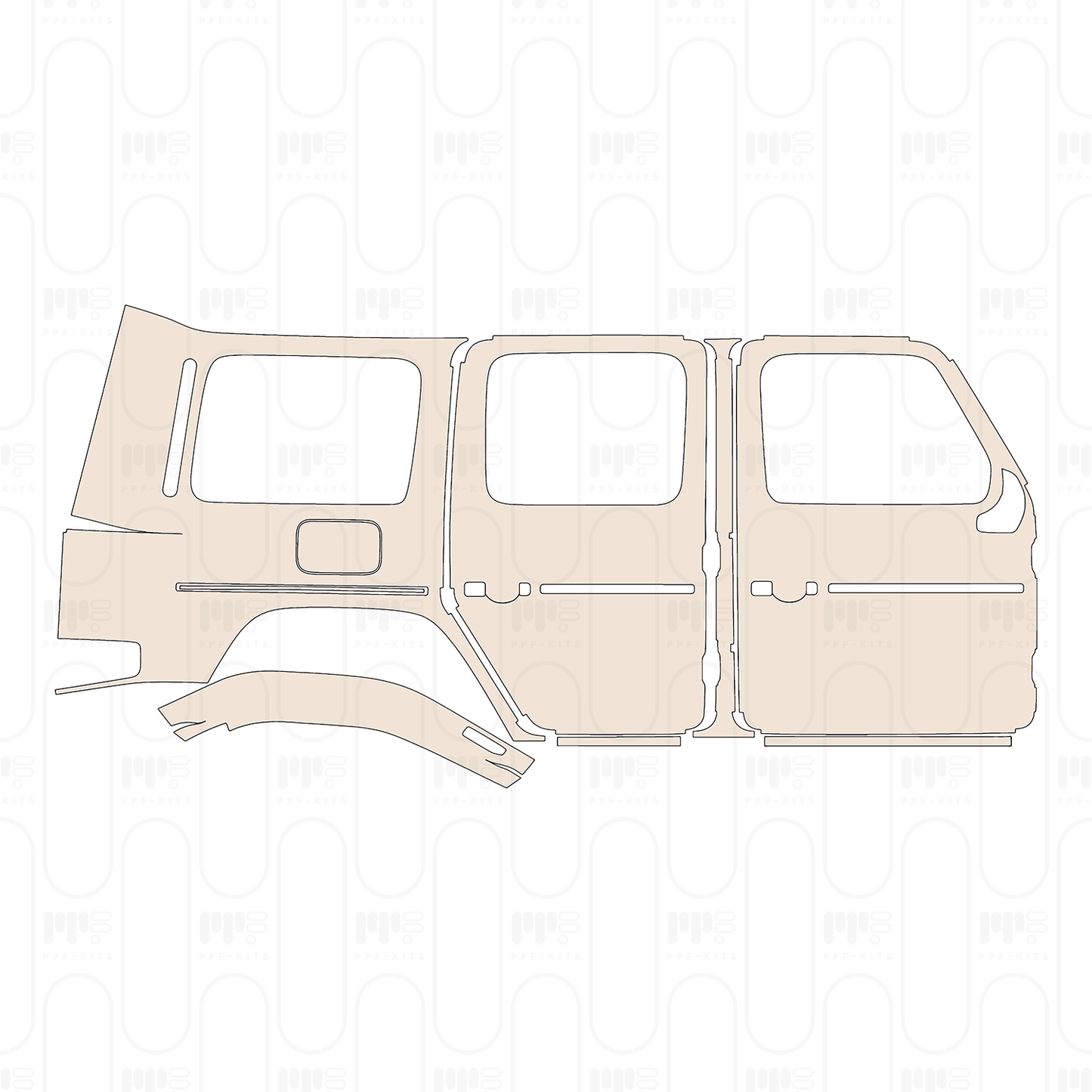 Voorgesneden PPF Mercedes-Benz G Class G 580 mit EQ Technologie (2027) Base 2026