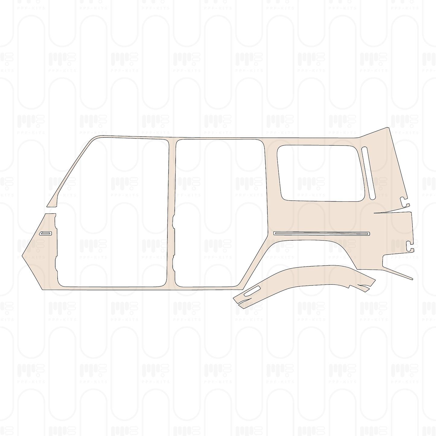 Voorgesneden PPF Mercedes-Benz G Class G 580 mit EQ Technologie (2027) Base 2026