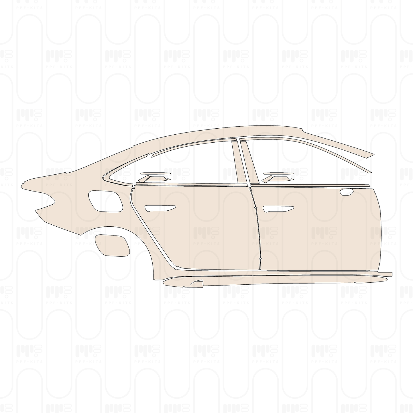 Voorgesneden PPF Audi A5 A5L Saloon HUAWEI ADS 2026