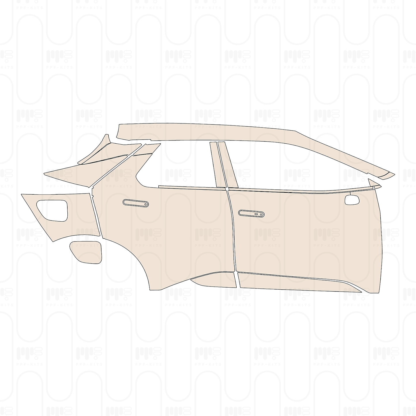Voorgesneden PPF Toyota C-HR PHEV (EU) 2026