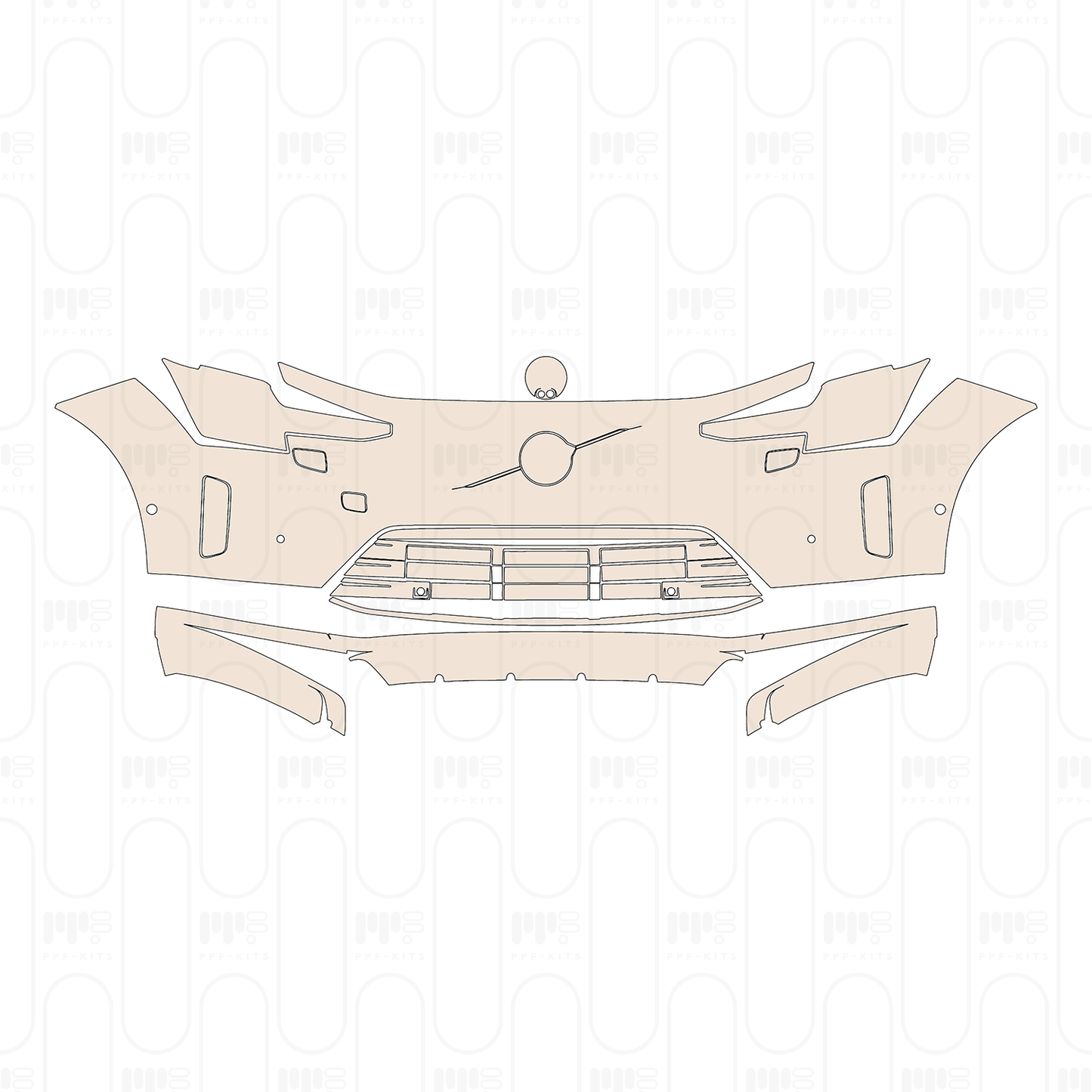Voorgesneden PPF Volvo ES90 (EU) 2026