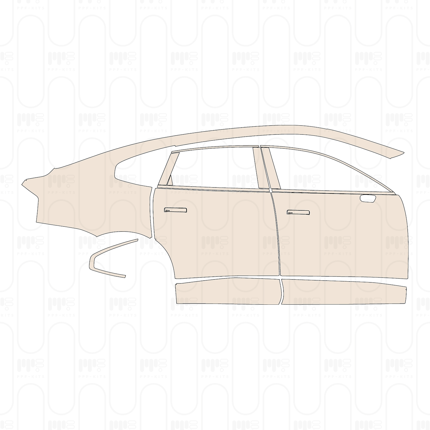 Voorgesneden PPF Volvo ES90 (EU) 2026