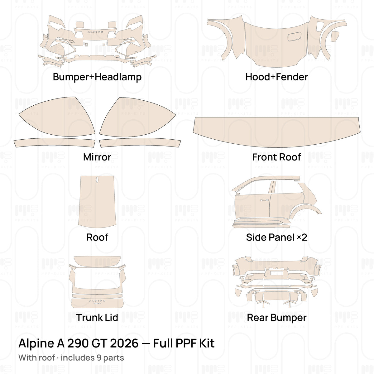 With roof / PPF-Kits PK-G2