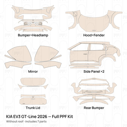 Without roof / PPF-Kits PK-G2
