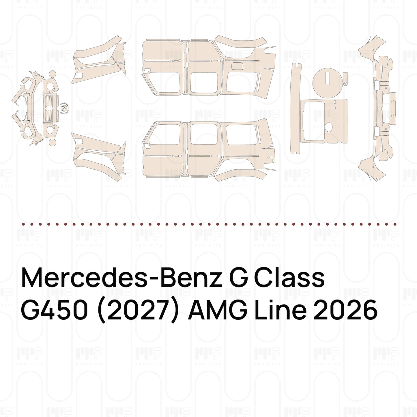 Mercedes-Benz G Class G450 (2027) AMG Line 2026 – Voorgesneden PPF