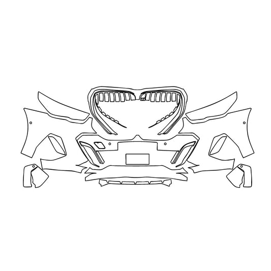 Voorgesneden PPF BMW 5 Series Sedan Extended Wheelbase M Sport 2025