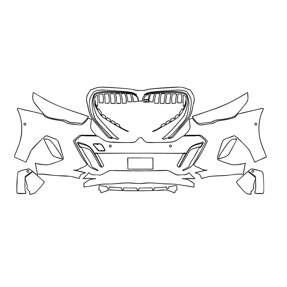 Voorgesneden PPF BMW 5 Series Sedan Extended Wheelbase M Sport 2025