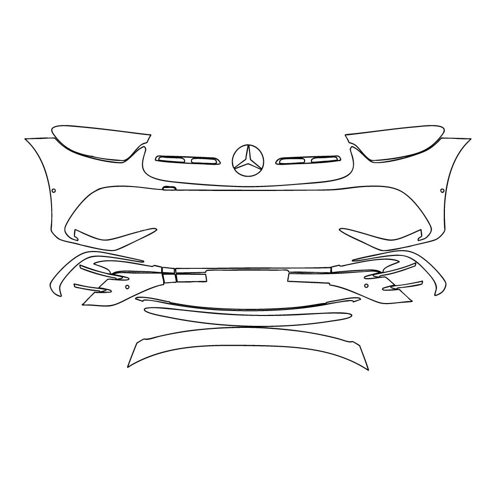 Voorgesneden PPF Mercedes-Benz GLC Coupe AMG line 2025