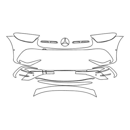 Voorgesneden PPF Mercedes-Benz GLC Coupe AMG line 2025