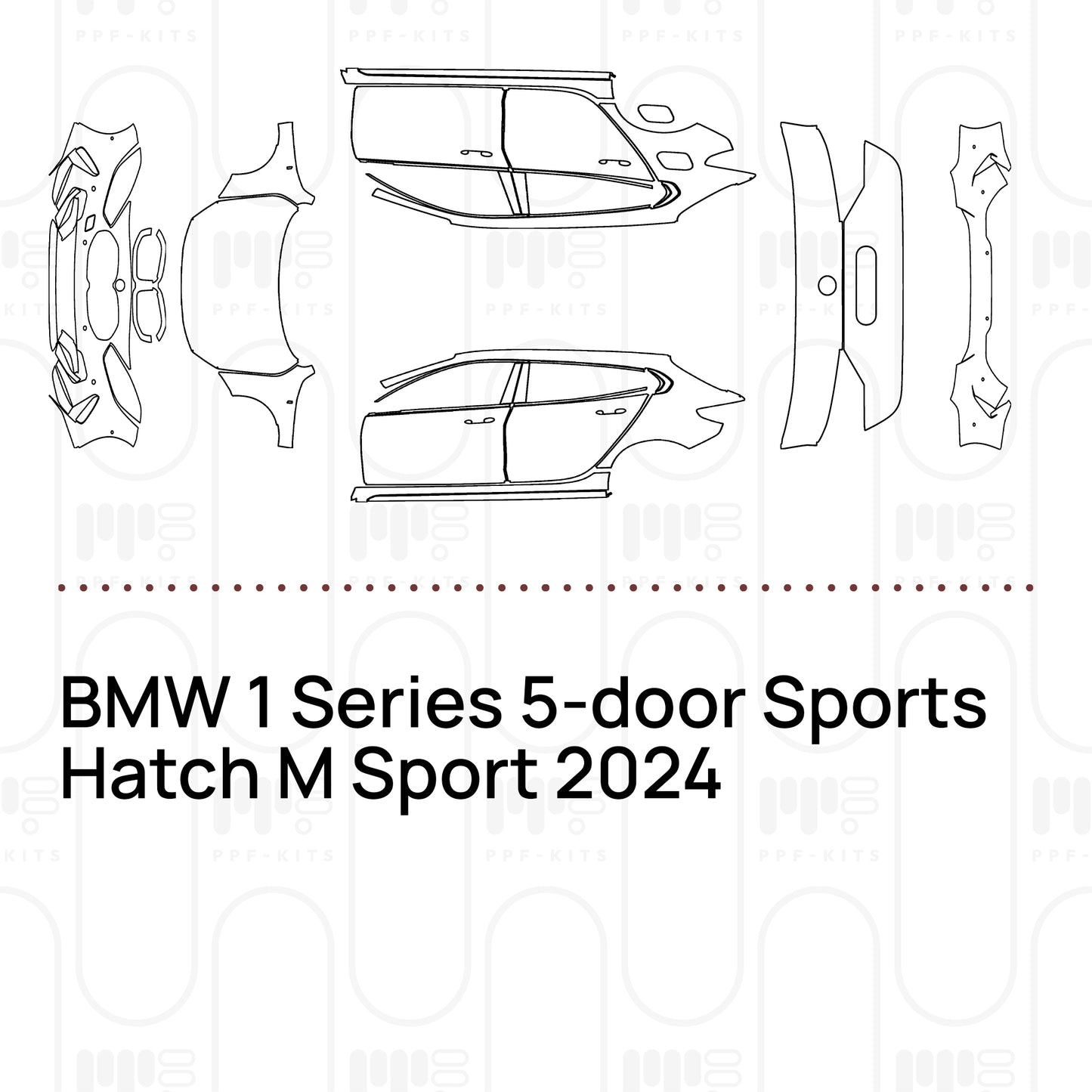 Voorgesneden PPF BMW 1 Series 5-door Sports Hatch M Sport 2024
