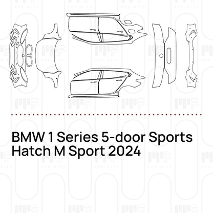 Voorgesneden PPF BMW 1 Series 5-door Sports Hatch M Sport 2024