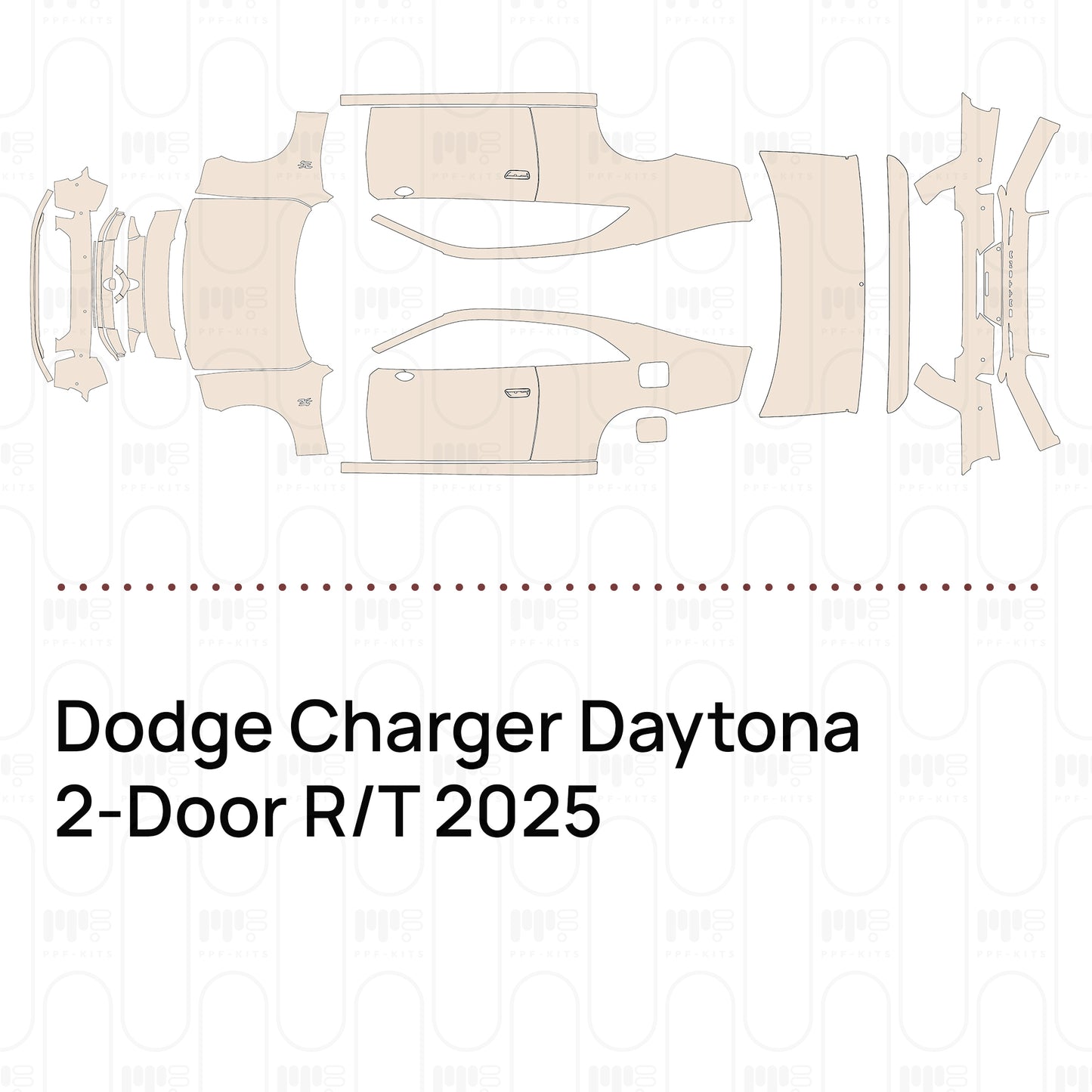 Voorgesneden PPF Dodge Charger Daytona 2-Door R T 2025