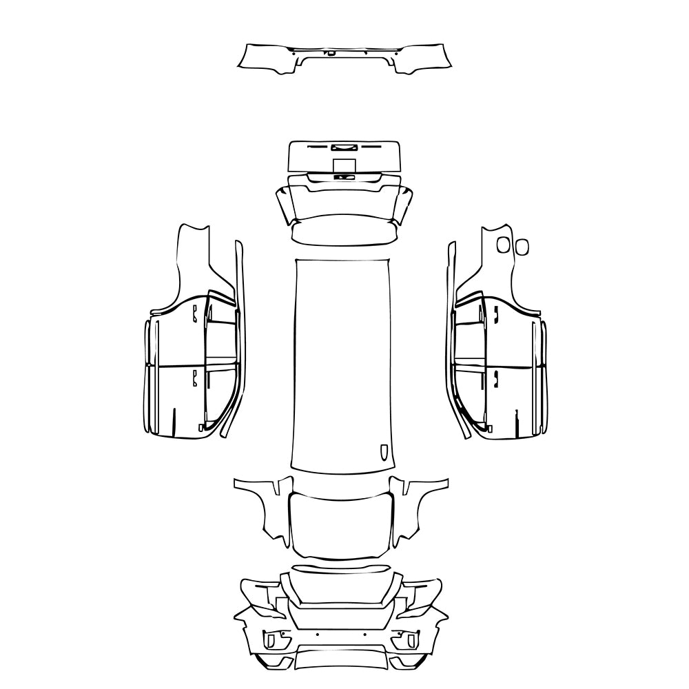 Pre-Cut PPF GMC Yukon  Denali 2021 - PPF-Kits