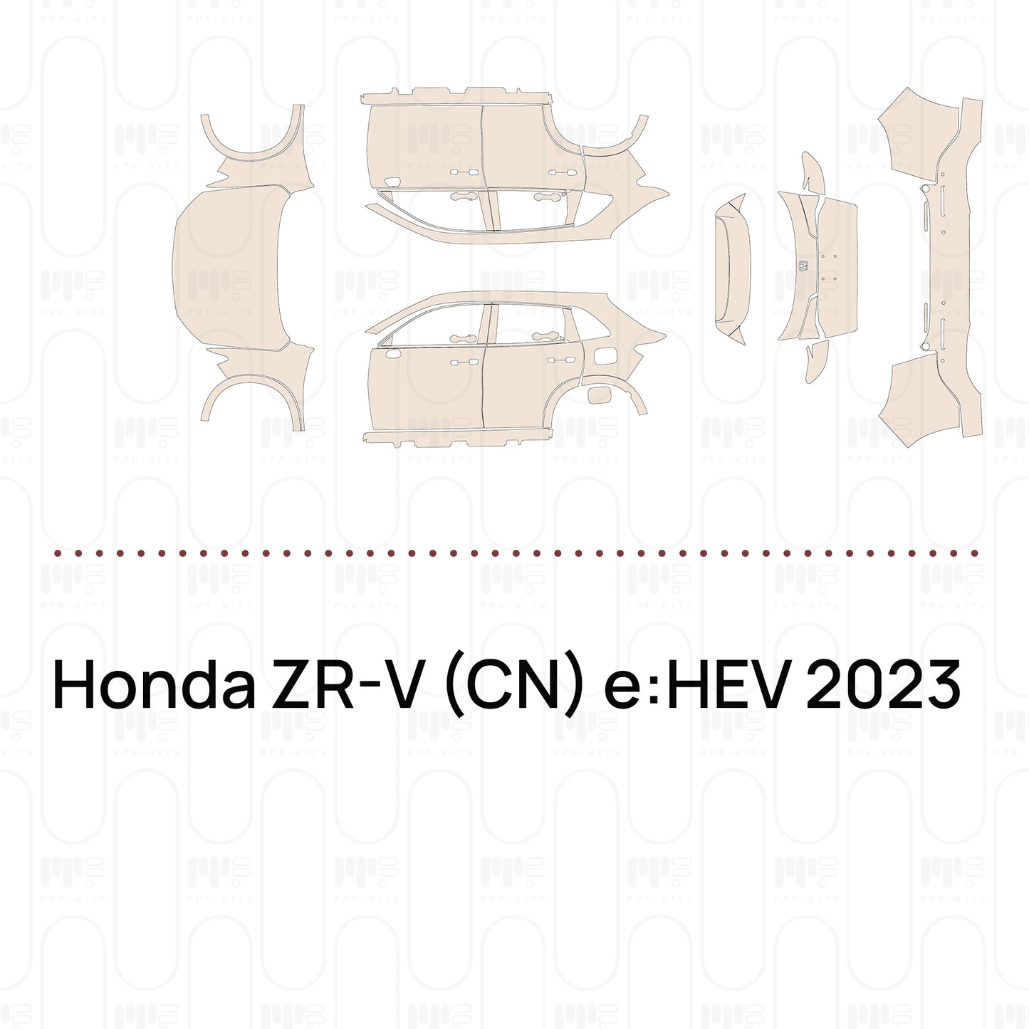 Voorgesneden PPF Honda ZR-V (CN) e:HEV 2023