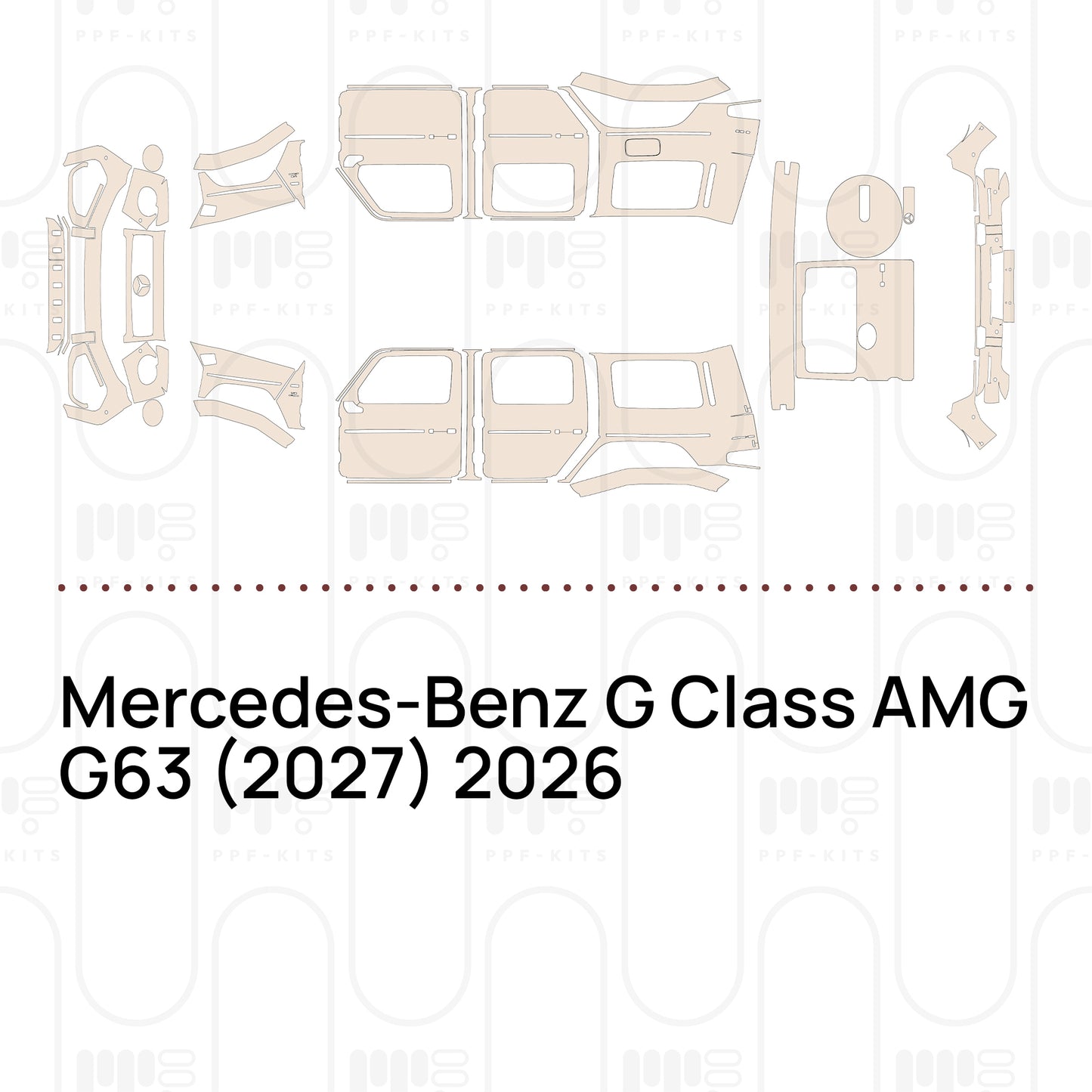 Voorgesneden PPF Mercedes-Benz G Class AMG G63 (2027) 2026