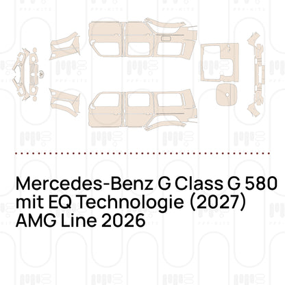 Voorgesneden PPF Mercedes-Benz G Class G 580 mit EQ Technologie (2027) AMG Line 2026