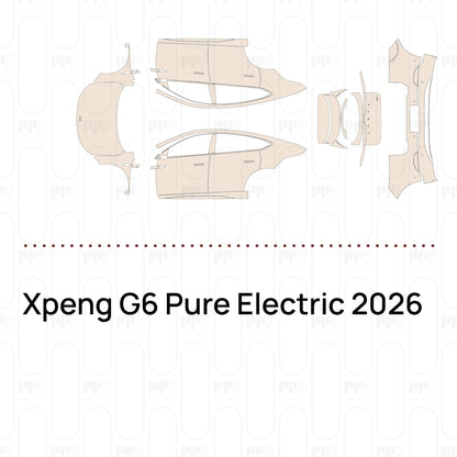Voorgesneden PPF Xpeng G6 Pure Electric 2026