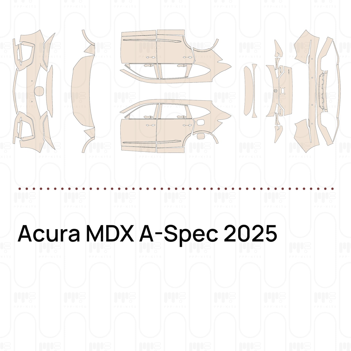Voorgesneden PPF Acura MDX A-Spec 2025