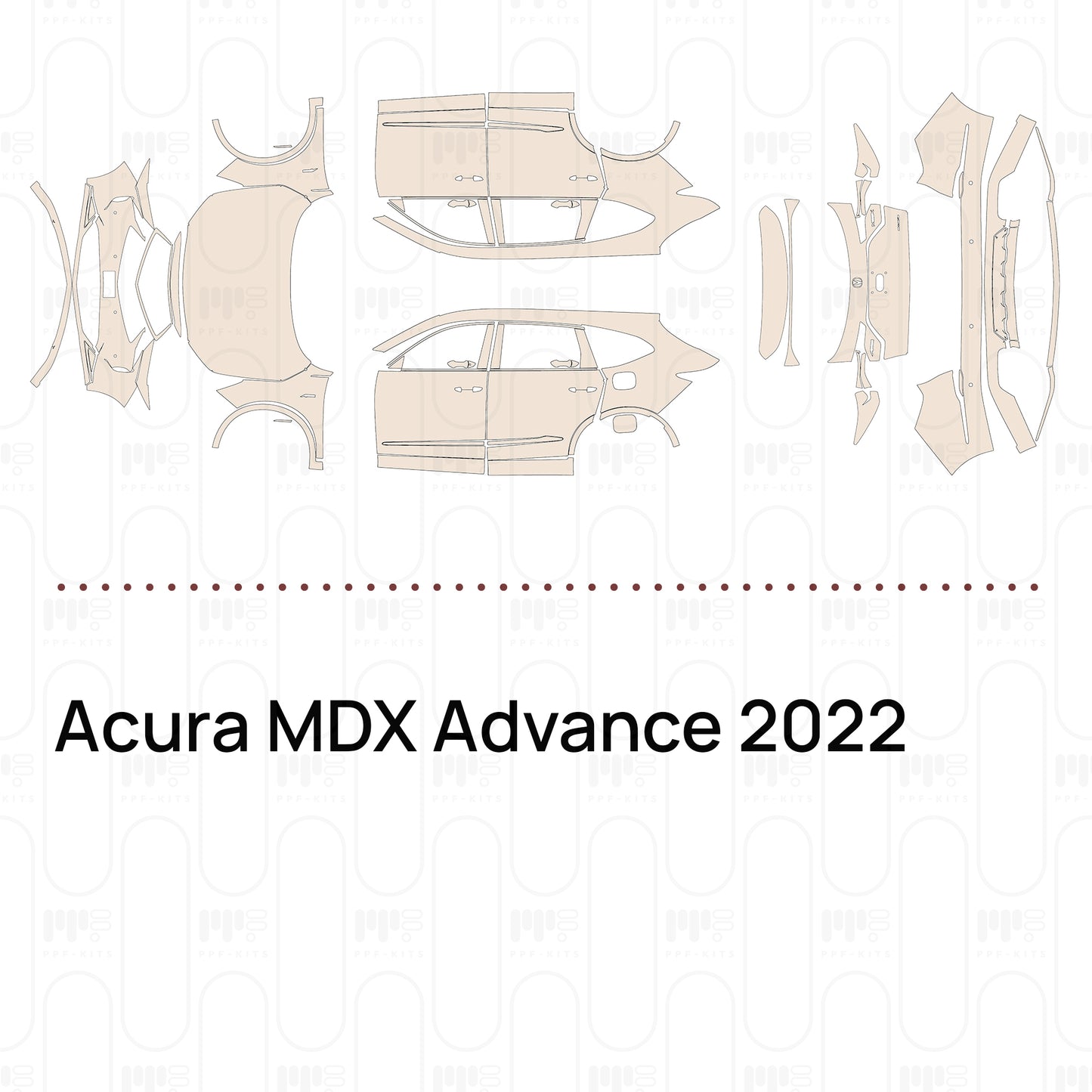 Voorgesneden PPF Acura MDX Advance 2022