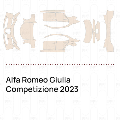 Voorgesneden PPF Alfa Romeo Giulia Competizione 2023