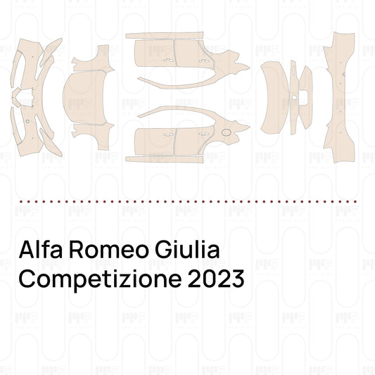 Voorgesneden PPF Alfa Romeo Giulia Competizione 2023