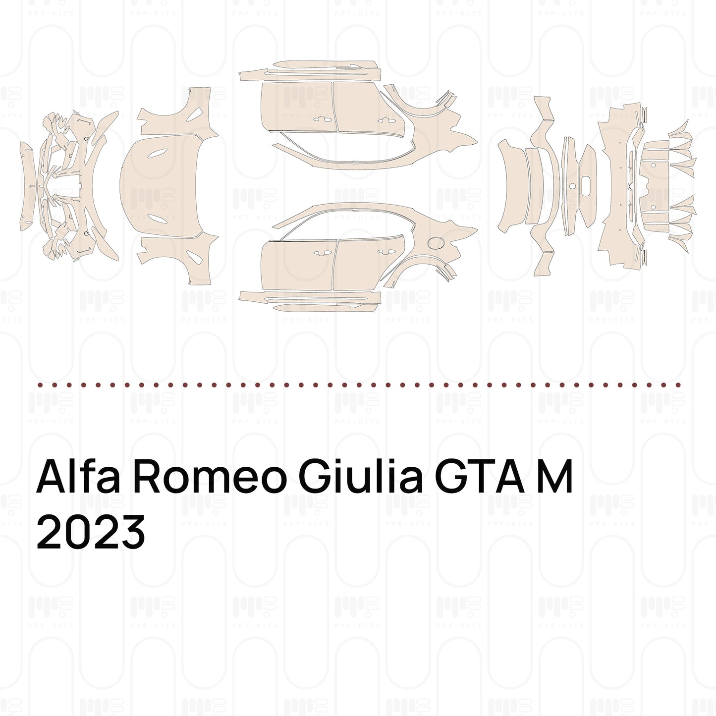 Voorgesneden PPF Alfa Romeo Giulia GTA M 2023