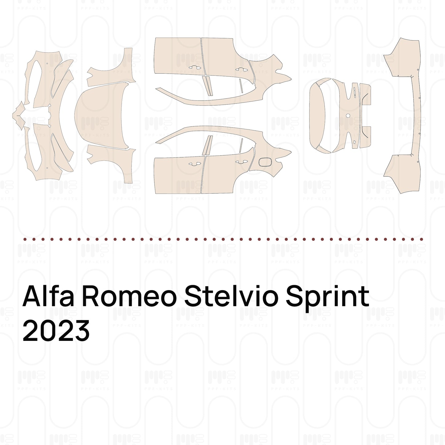 Voorgesneden PPF Alfa Romeo Stelvio Sprint 2023