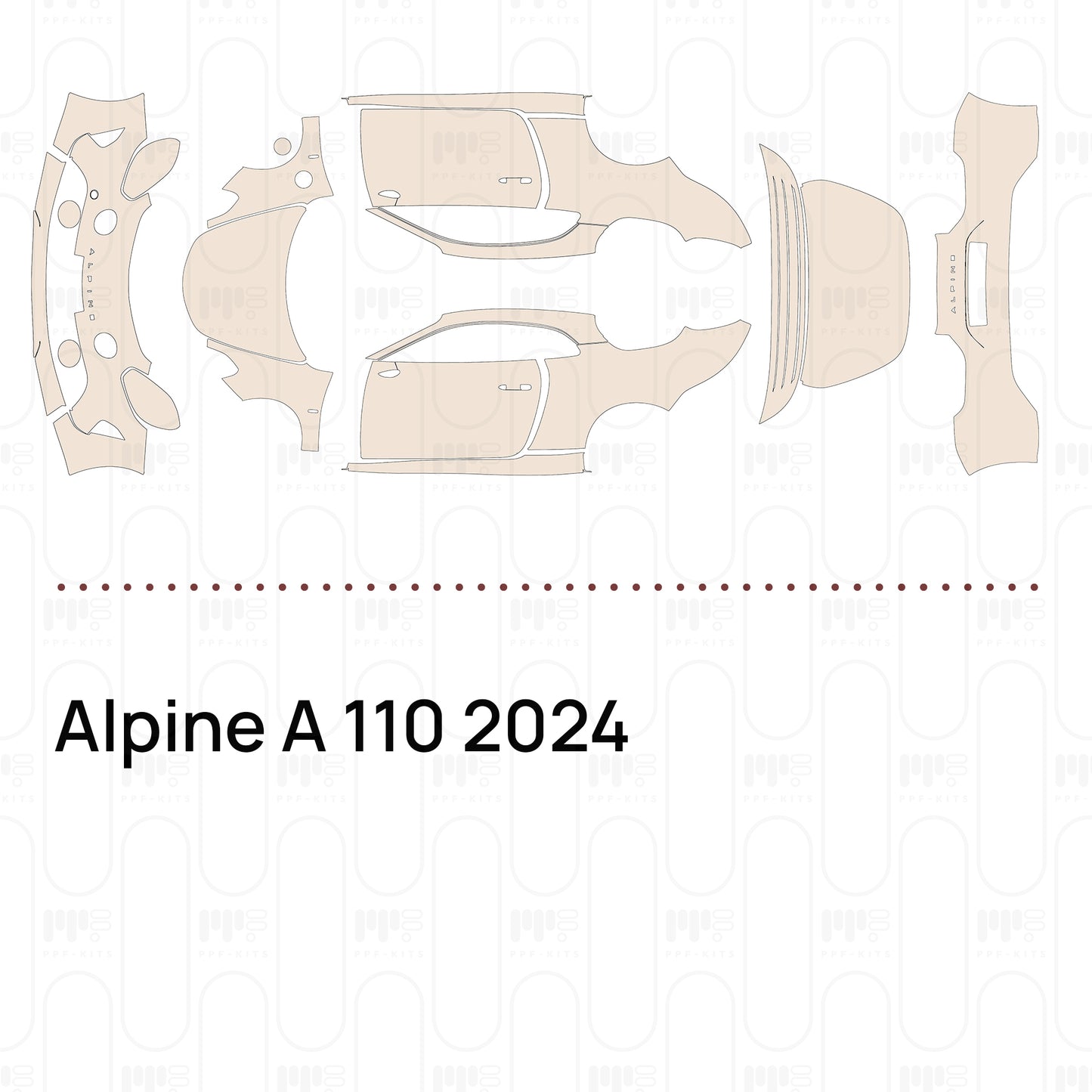 Voorgesneden PPF Alpine A 110 2024